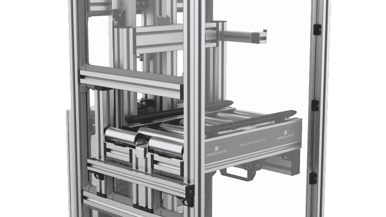 Lift Station With Powered Roller Conveyor - detail