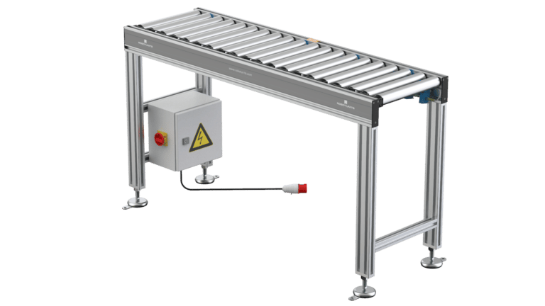 Powered Roller Conveyor with stand