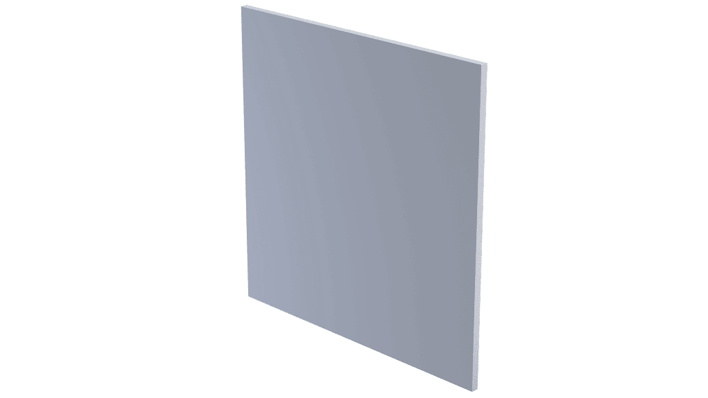 Geschäumte Platte, grau