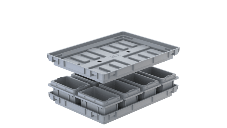 Container package with tote 150x100