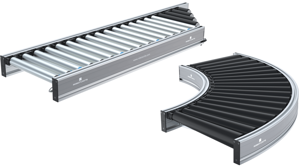 Rollenförderer Gerade und Kurve