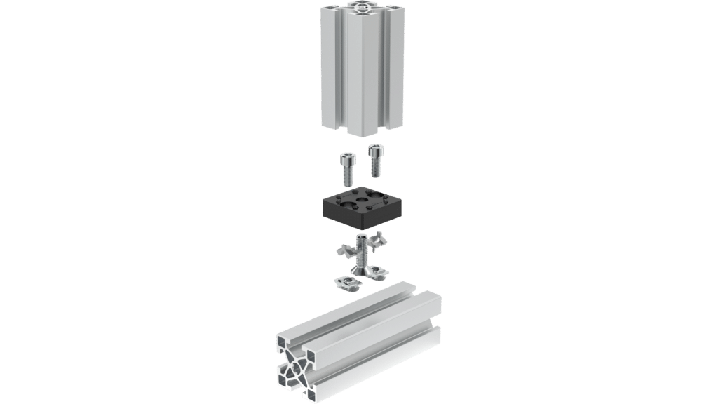 Robotunits spielfreie und vibrationssichere Profil- und Verbindungstechnik