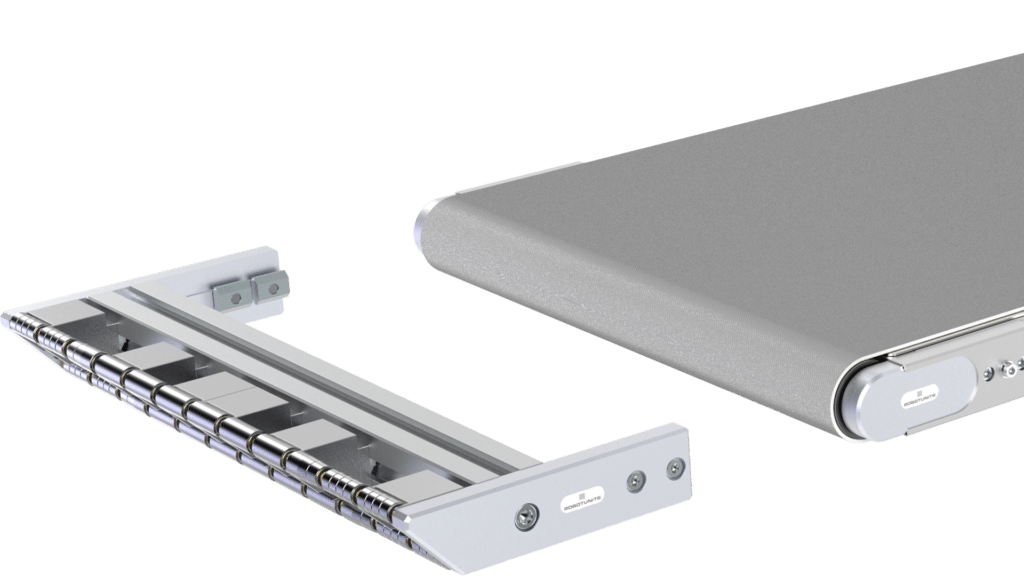 Robotunits Gurtförderer mit Messerkante