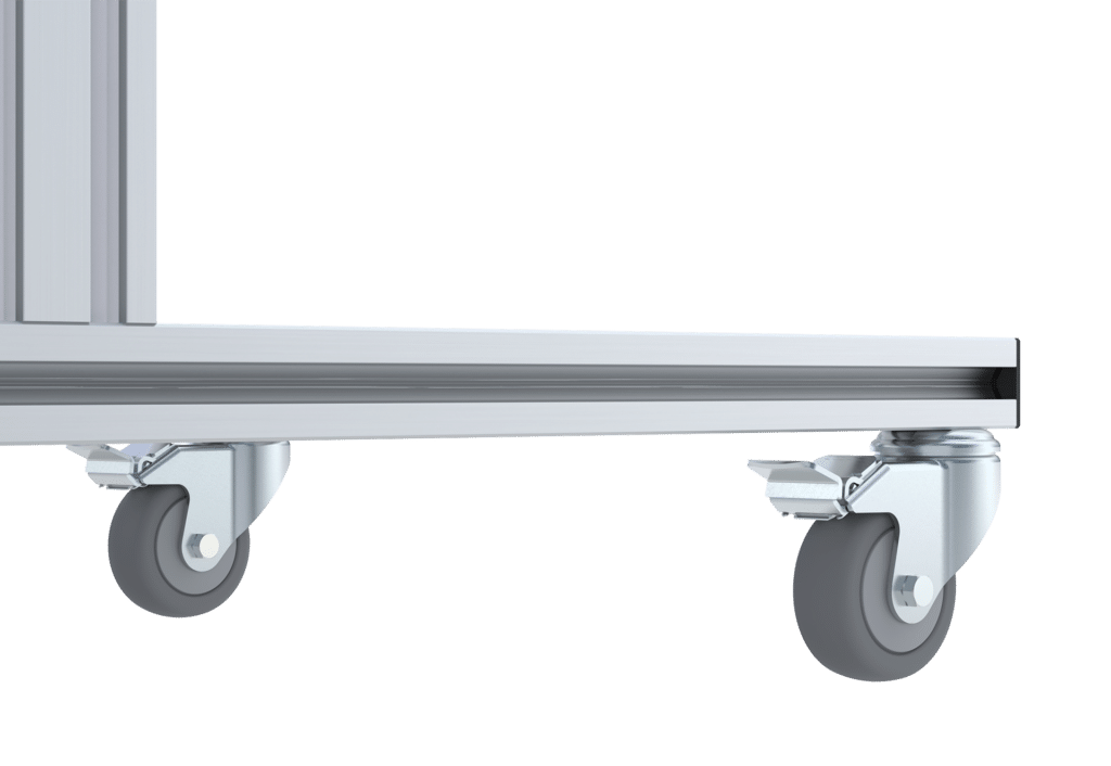 starr mit Lenkrollen